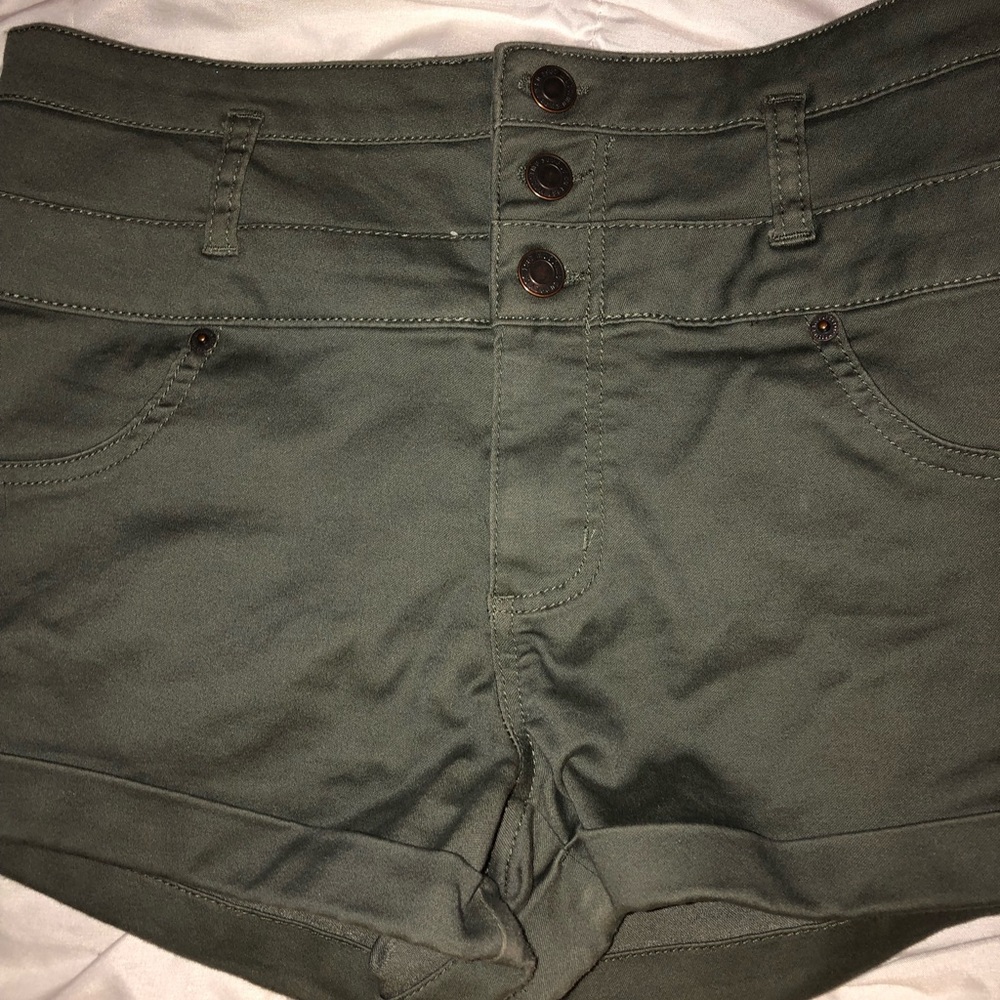 Target. Missimo olive green high waisted shorts